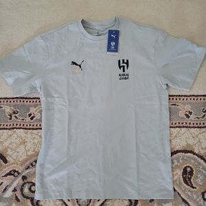 Puma Light Blue Al Hilal Short Sleeve Crew T-Shirt